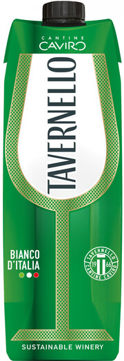 Вино "Tavernello" Bianco Semi-Dry, Tetra Prism, 1 л