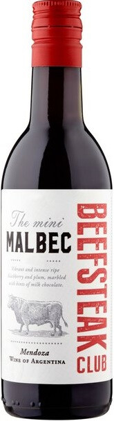 Вино "Beefsteak Club" The Mini Malbec 2022 190 мл