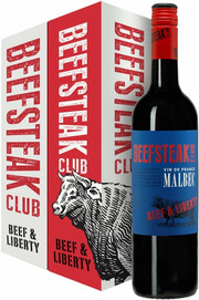 Вино "Beefsteak Club" Beef & Liberty, Malbec Demi-Sec, gift box