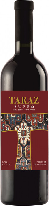 Вино "Taraz" Red Semi-Sweet 2020 750 мл