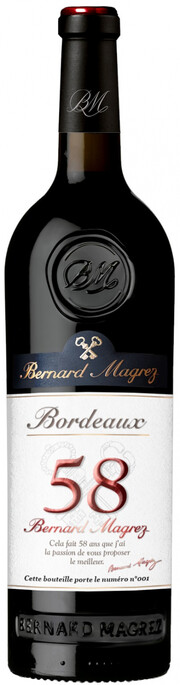 Wine Bernard Magrez, "58" Bordeaux AOC Rouge 2020 750 ml