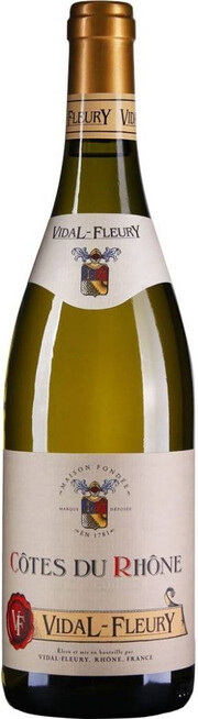 Вино Vidal-Fleury, Cotes du Rhone Blanc 2020 380 мл