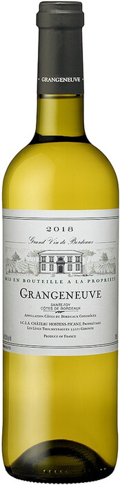 Вино Chateau Hostens-Picant, "Grangeneuve" Blanc, Sainte-Foy Cotes de Bordeaux AOC 2018 750 мл