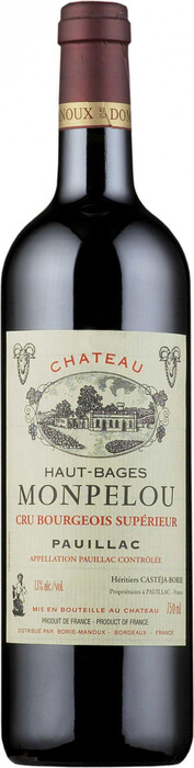 Вино Chateau Haut-Bages Monpelou, Pauillac AOC 2014 750 мл