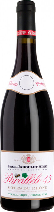 Вино Paul Jaboulet Aine, "Parallele 45" Rouge BIO, Cotes du Rhone AOC