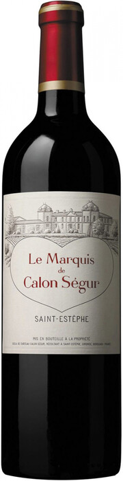 Вино "Le Marquis de Calon Segur", Saint-Estephe AOC 2014 750 мл