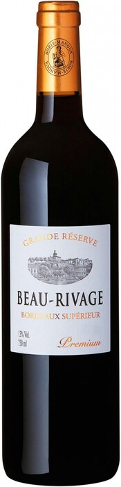 Вино Borie-Manoux, "Beau-Rivage" Premium Grande Reserve Rouge, Bordeaux AOC 2016 750 мл