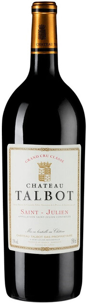 Вино Chateau Talbot, St-Julien AOC 4-me Grand Cru Classe 2016 1500 мл