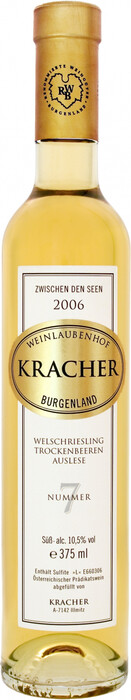 Вино Kracher, TBA №7 Welschriesling "Zwischen den Seen" 2006 380 мл