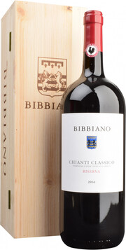 Вино Bibbiano, Chianti Classico DOCG Riserva, wooden box 2016 1500 мл