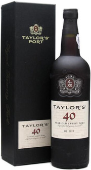 Портвейн Taylor's, Tawny Port 40 Years Old, gift box 380 мл