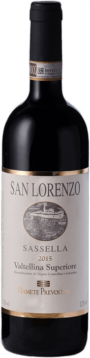 Вино Mamete Prevostini, "San Lorenzo", Valtellina Superiore Sassella DOCG 2015 750 мл