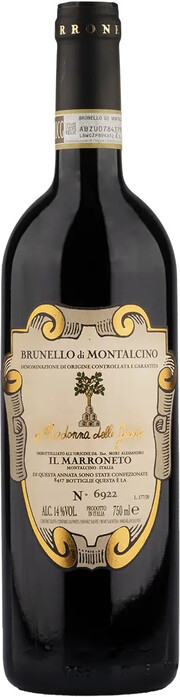 Вино Il Marroneto, "Madonna delle Grazie" Brunello di Montalcino DOCG