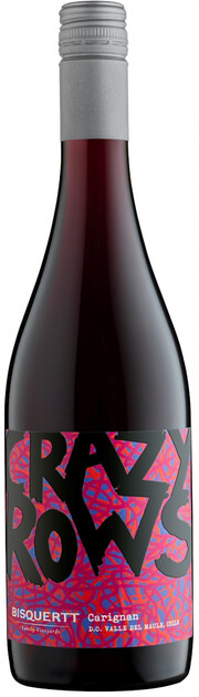 Вино Bisquertt, "Crazy Rows" Carignan, Valle del Maule DO 2021 750 мл