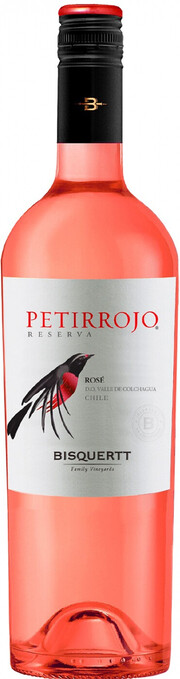 Вино Bisquertt, "Petirrojo" Reserva, Rose, Colchagua Valley DO 2021 750 мл