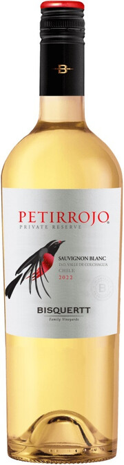 Вино Bisquertt, "Petirrojo" Reserve Sauvignon Blanc, Colchagua Valley DO