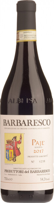 Вино Produttori del Barbaresco, Barbaresco Riserva "Paje" DOCG