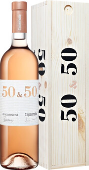 Вино Avignonesi-Capannelle, "50 & 50" Rose, Toscana IGT, wooden box