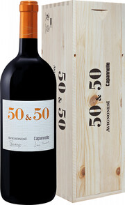 Вино Avignonesi-Capannelle, "50 & 50", Toscana IGT, wooden box