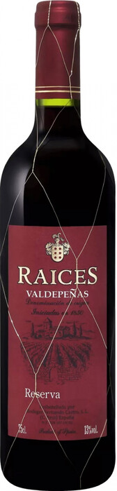 Вино "Raices" Reserva, Valdepenas DO 2018 750 мл