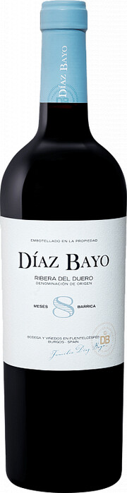 Вино Diaz Bayo, 8 Meses Barrica, Ribera del Duero DO 2021 750 мл