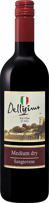 Вино Cevico, "Dellisimo" Sangiovese Medium Dry, Rubicone IGT 2021 750 мл