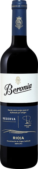 Вино "Beronia" Reserva, Rioja DOC 2018 750 мл