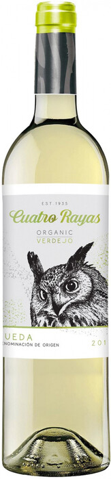 Вино Cuatro Rayas, "Organic" Verdejo, Rueda DO 2021 750 мл