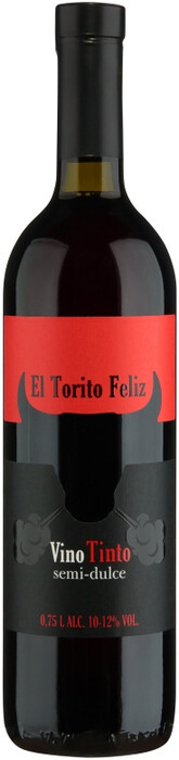 Вино "El Torito Feliz" Tinto Semi-Dulce