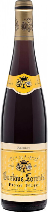 Вино Gustave Lorentz, Pinot Noir Reserve, Alsace AOC 2021 750 мл