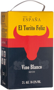 Вино "El Torito Feliz" Blanco Seco, bag-in-box