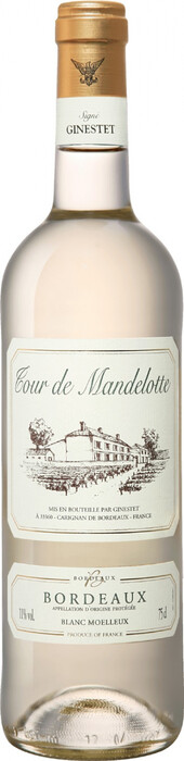 Вино "Tour de Mandelotte" Bordeaux AOP Blanc Moelleux 2022 750 мл