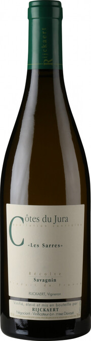 Вино Domaine Rijckaert, "Les Sarres" Savagnin, Cotes du Jura AOC