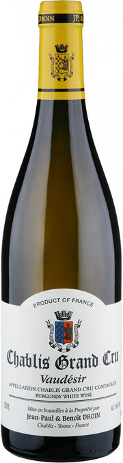 Вино Jean-Paul & Benoit Droin, Chablis Grand Cru "Vaudesir" AOC 2021 750 мл