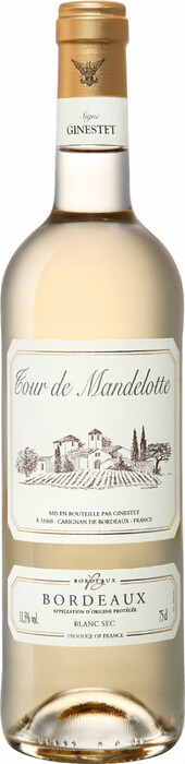 Вино "Tour de Mandelotte" Bordeaux AOC Blanc Sec