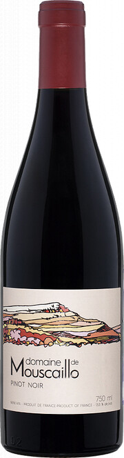 Вино Domaine de Mouscaillo, Pinot Noir, Haute Vallee de l'Aude IGP