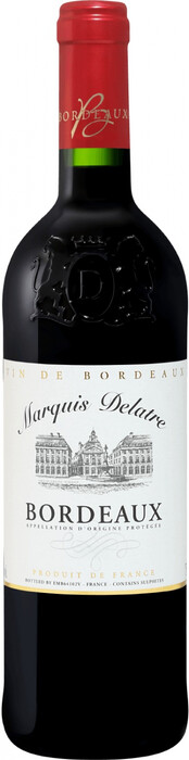 Вино "Marquis Delatre" Rouge, Bordeaux AOC