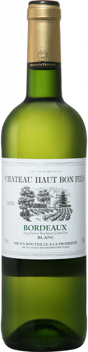 Вино "Chateau Haut Bon Fils" Blanc, Bordeaux AOC 2020 750 мл