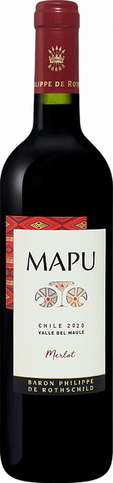 Вино Baron Philippe de Rothschild, "Mapu" Merlot 2021 750 мл