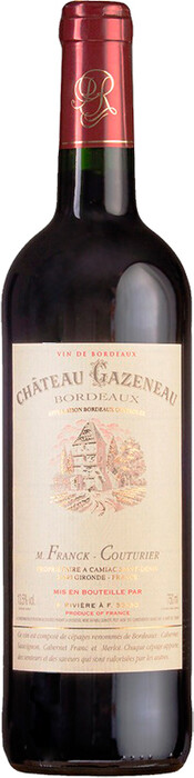 Вино "Chateau Gazeneau" Bordeaux AOC