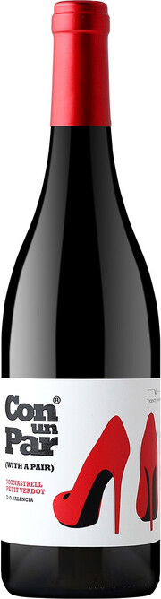 Вино Vicente Gandia, "Con un Par" Monastrell-Petit Verdot, Valencia DO 2021 750 мл