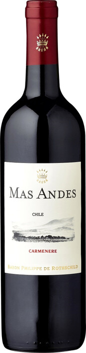 Вино Baron Philippe de Rothschild, "Mas Andes" Carmenere 2021 750 мл