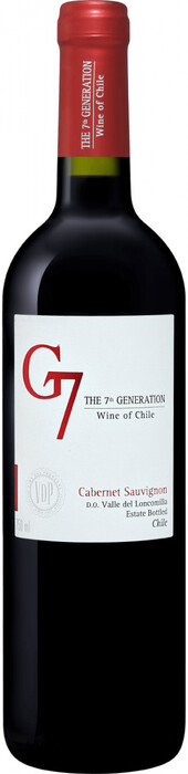 Вино Vina Carta Vieja, "G7" Cabernet Sauvignon, Valley del Loncomilla DO 2022 750 мл