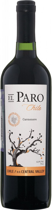 Вино "El Paro" Carmenere, Central Valley DO