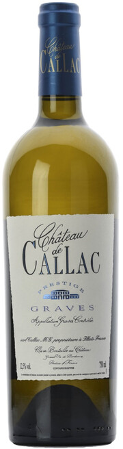 Вино Chateau de Callac "Prestige" Blanc, Graves AOC 2020 750 мл