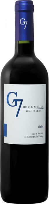 Вино Vina Carta Vieja, "G7" Merlot, Loncomilla Valley DO 2021 750 мл