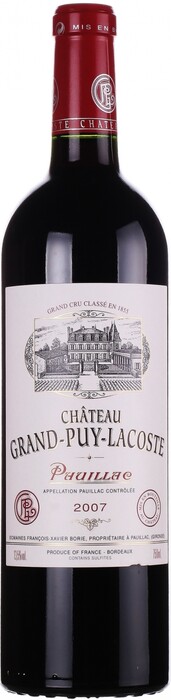 Вино Chateau Grand-Puy-Lacoste, Pauillac AOC 2019 750 мл