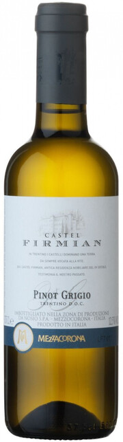 Вино "Castel Firmian" Pinot Grigio, Trentino DOC 2021 380 мл