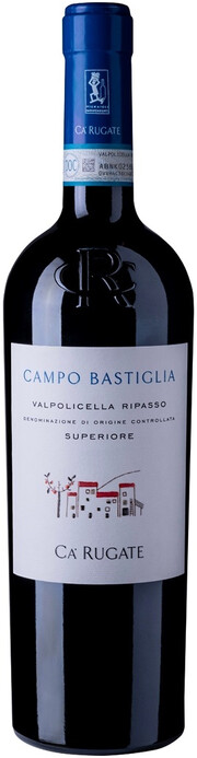 Вино Ca'Rugate, "Campo Bastiliglia" Valpolicella Ripasso Superiore DOC