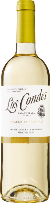 Вино "Los Condes" Macabeo-Chardonnay, Catalunya DO